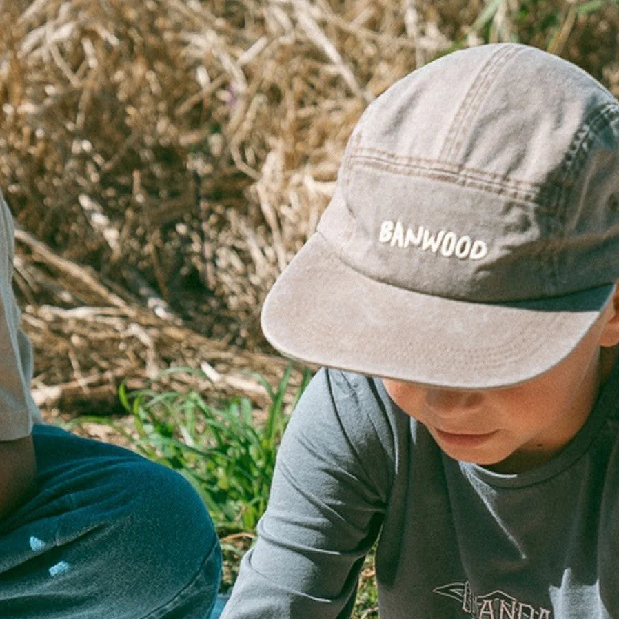 Banwood Washed 5 Panel Cap (Brown) - Image 2