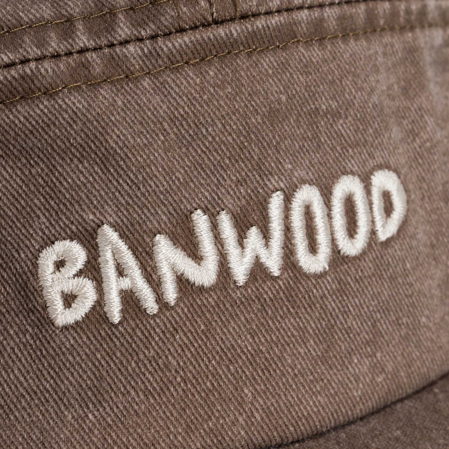 Banwood Washed 5 Panel Cap (Brown) - Image 6