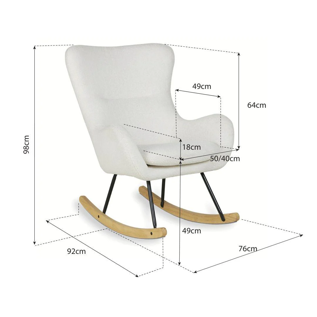 Basic Rocking Feeding Chair (Sheep Beige) - Image 5