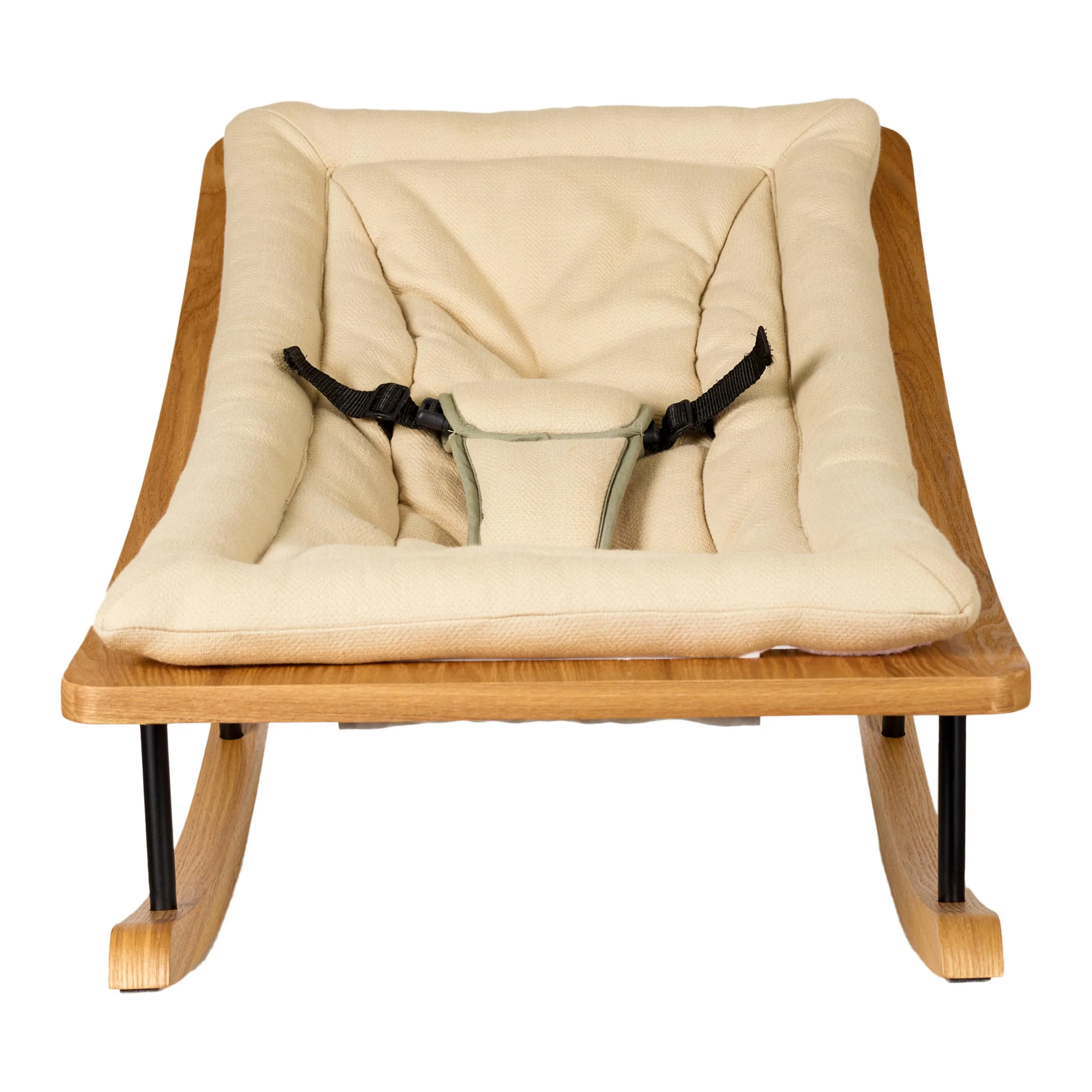 Beige Rocking Baby Bouncer - Image 3