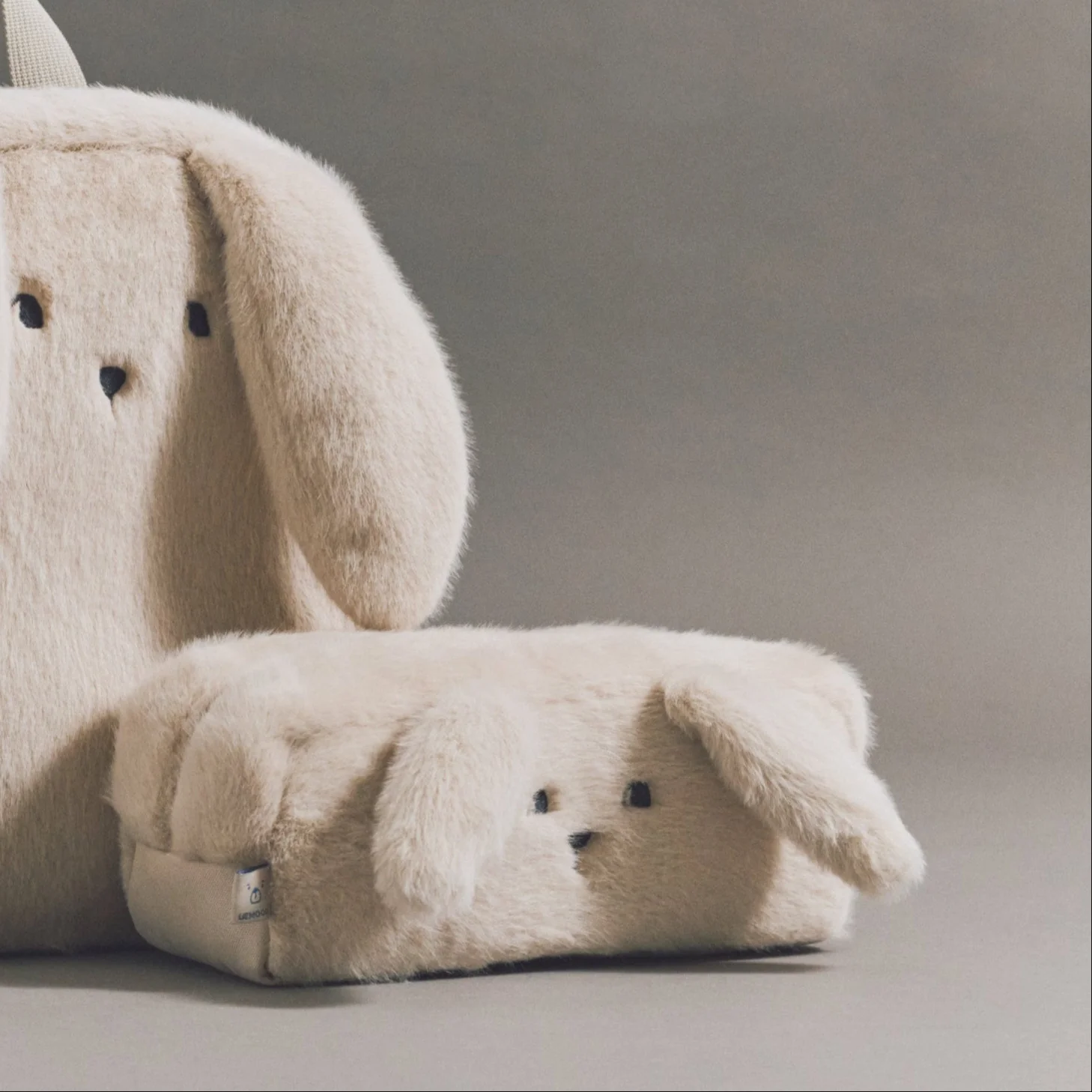 Beno Rabbit Plush Pencil Case (Mist)