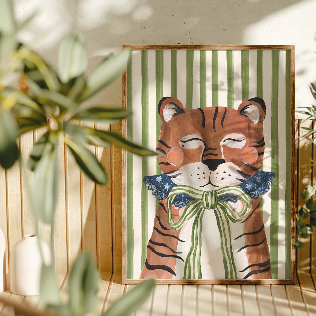 Big Top Tiger Art Print - Image 2
