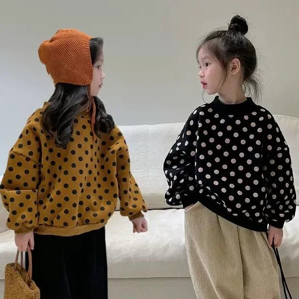 Bilbo Black Polka Dot Oversized Funnel Neck Sweatshirt - Image 3