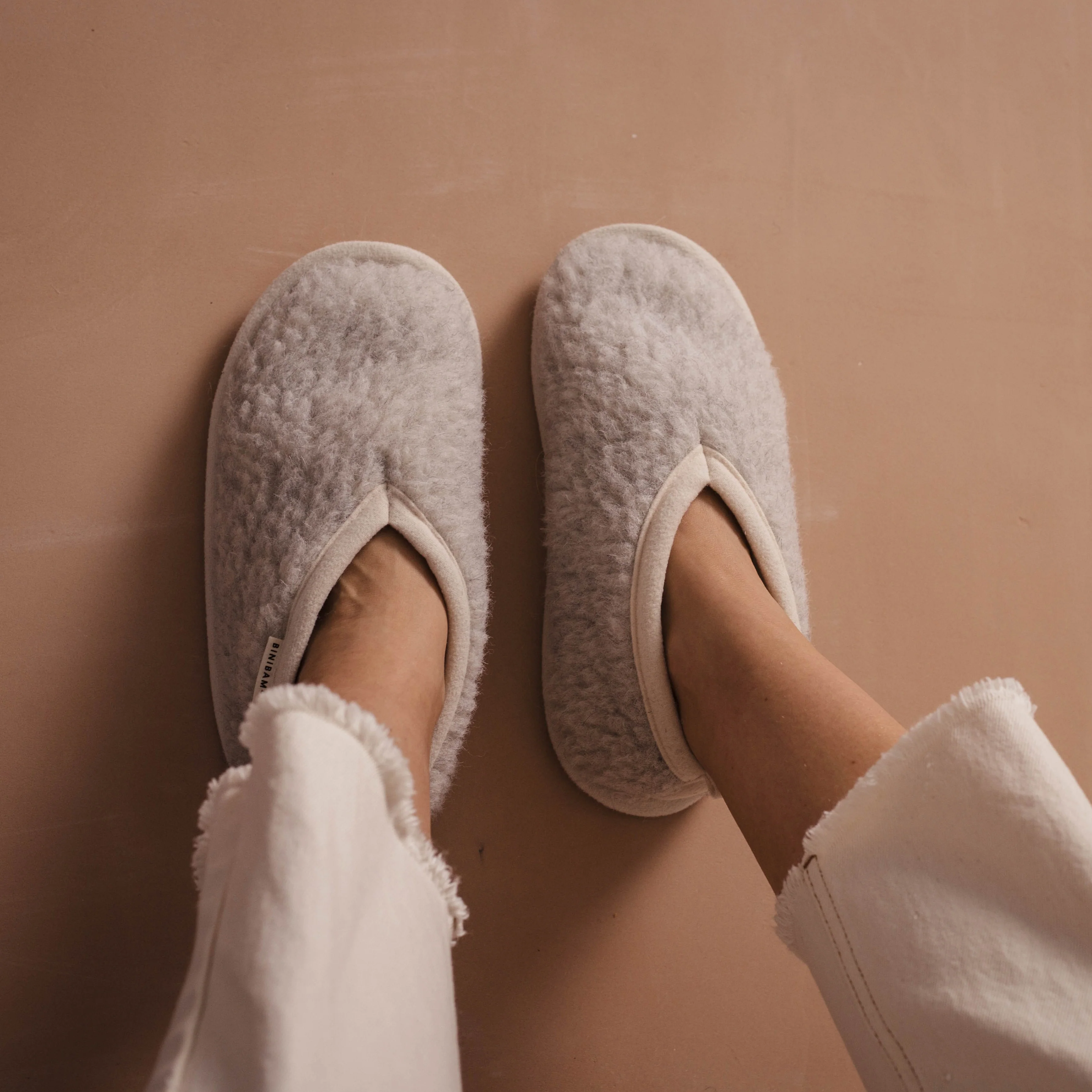 Bini Merino Wool Baby Booties (Cloud) - Image 6
