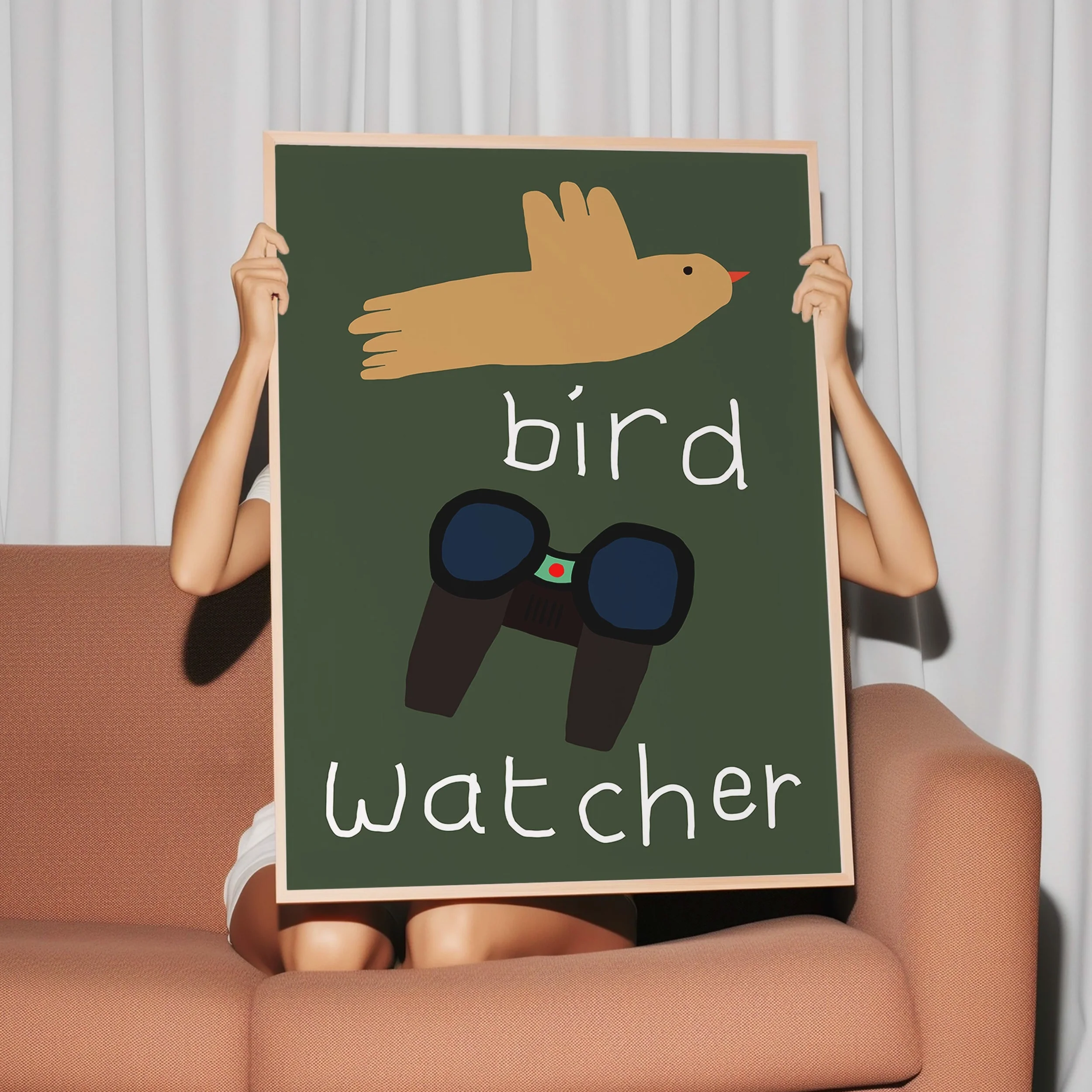 Bird Watcher-Art Print
