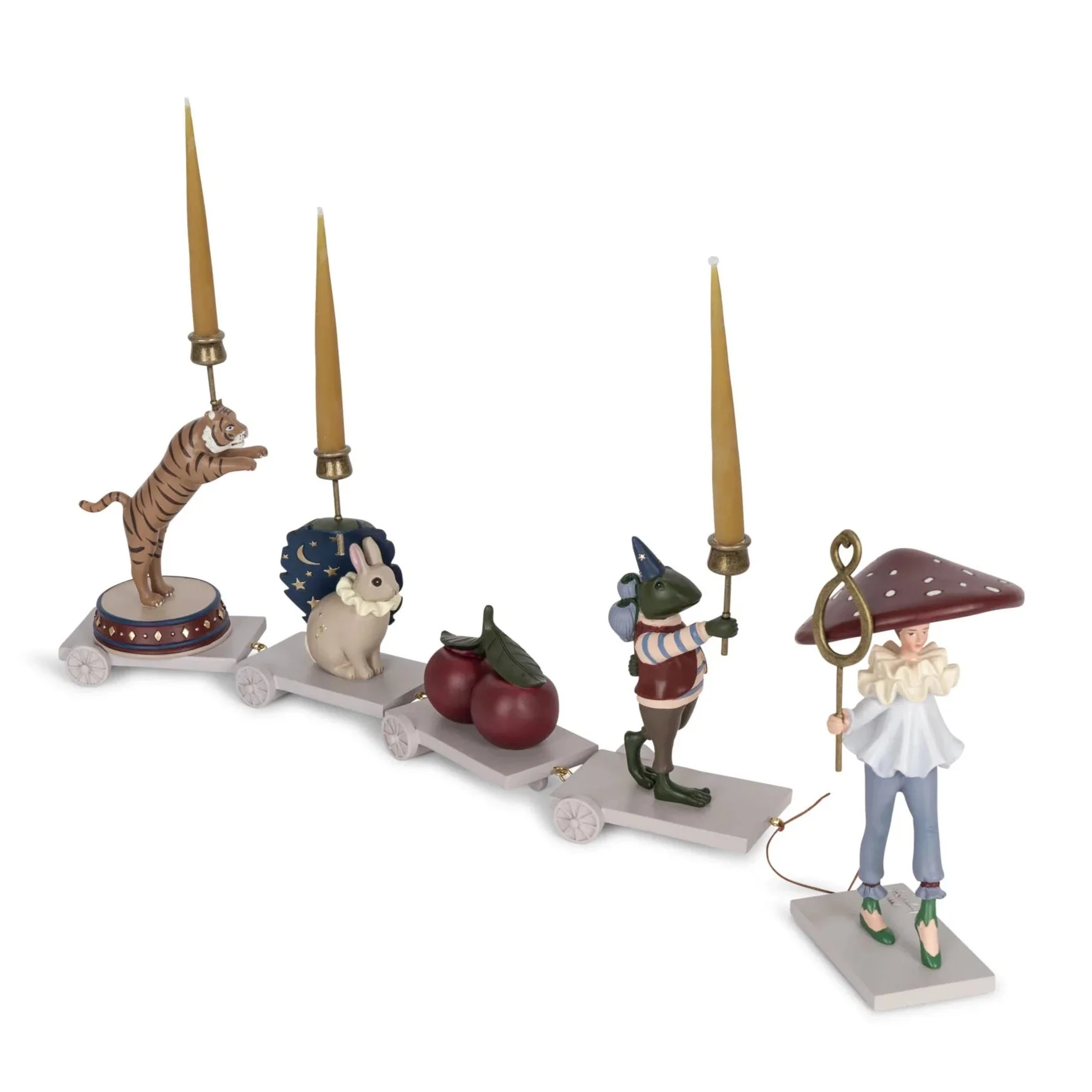 Birthday Train Candle Holder Table Decoration (Magical Forest) - Image 3