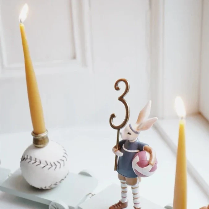 Birthday Train Natural Beeswax Candles, Pack of 20 - Image 3