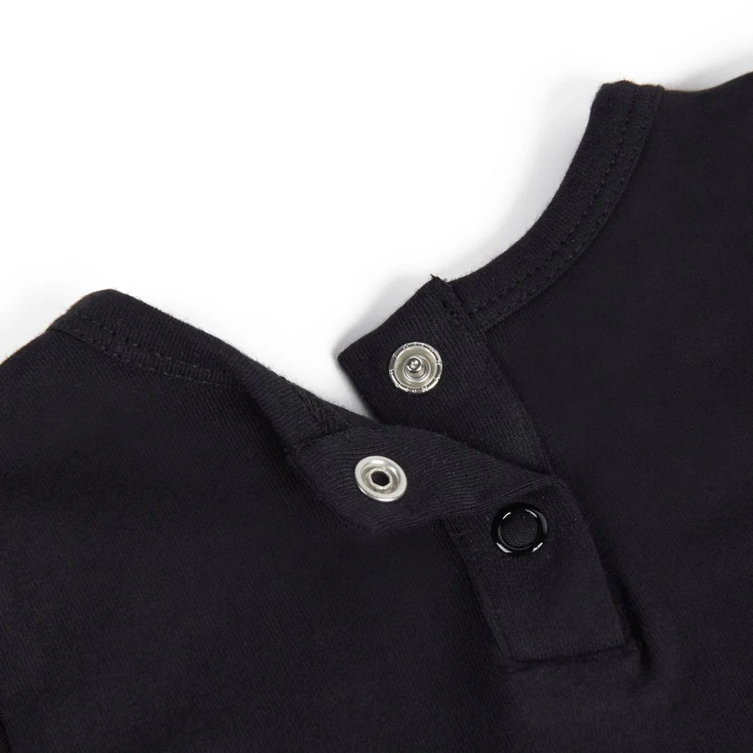 Black Carminho Body Suit with Detachable Collar - Image 7