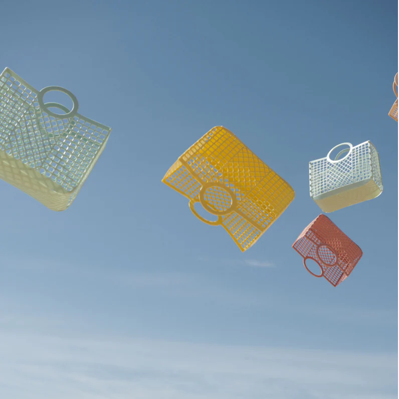 Bloom Basket Bag (Light Peppermint) - Image 4