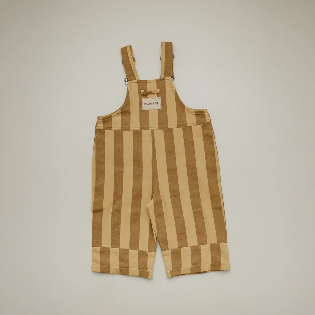 Blythe Banoffee Stripe Cotton Dungarees - Image 10