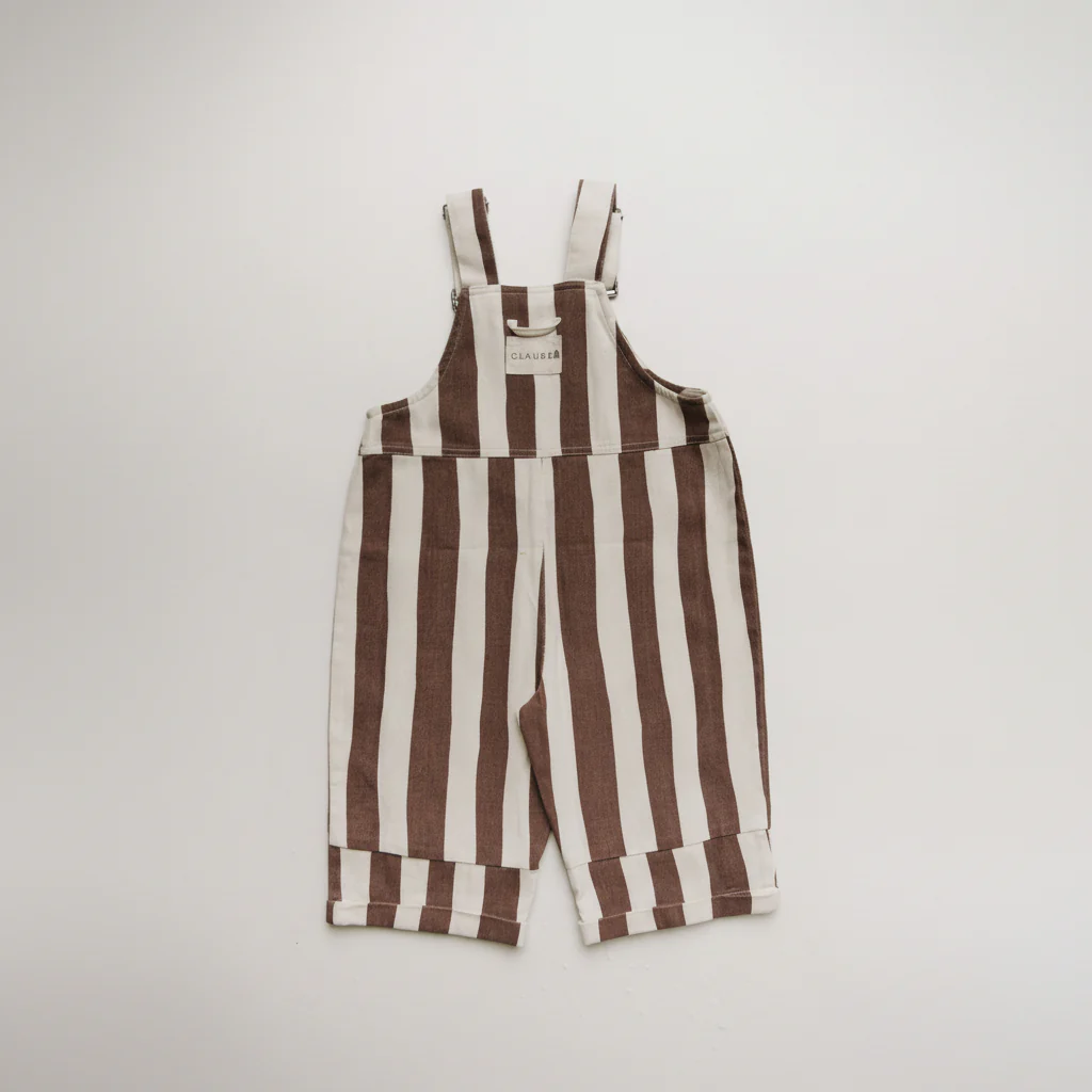 Blythe Choco Stripe Cotton Dungarees - Image 8