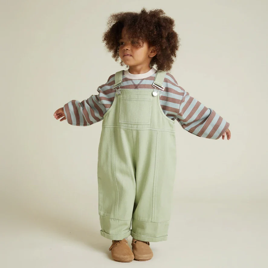 Blythe Cotton Dungarees (Mint)