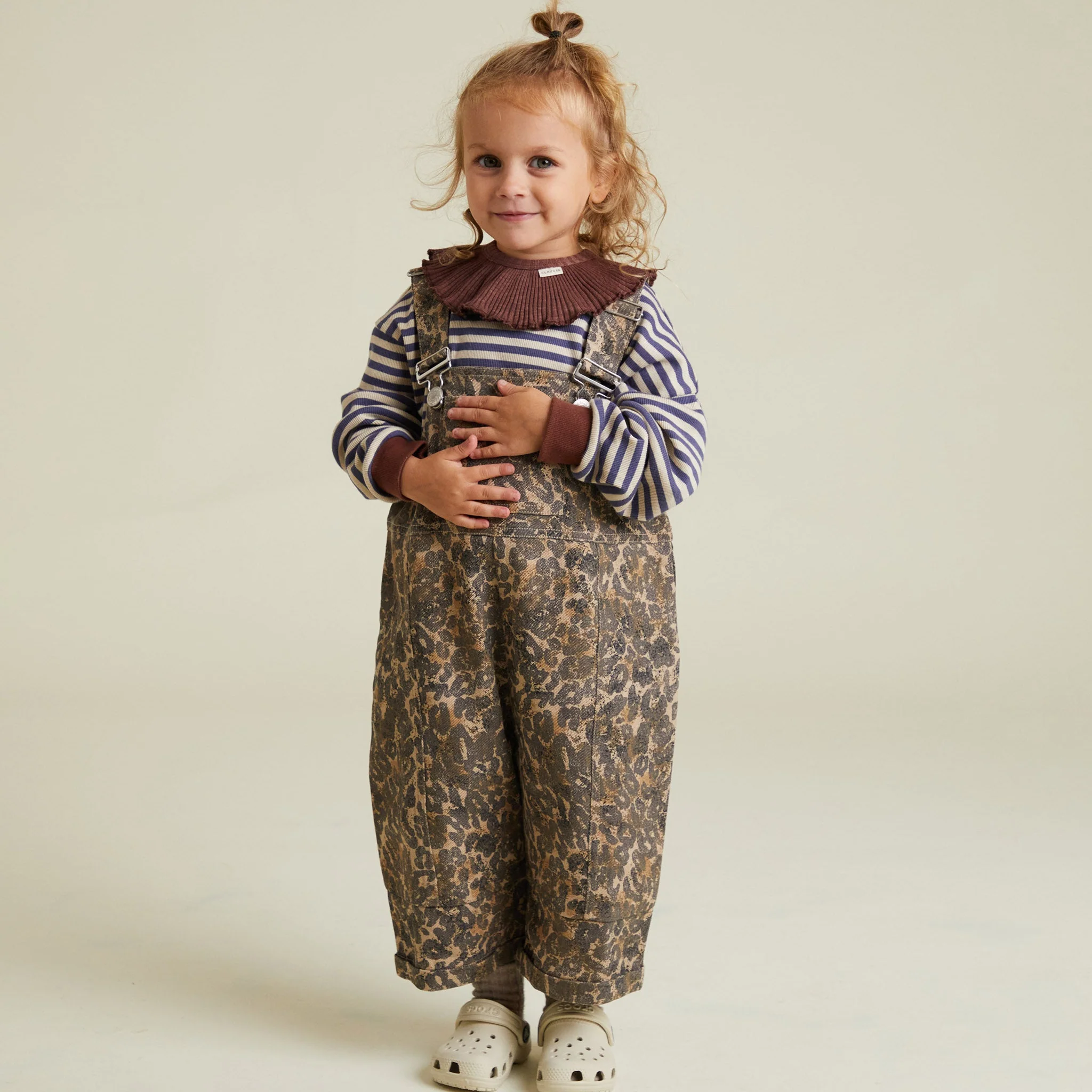 Blythe Leopard Print Cotton Dungarees - Image 4