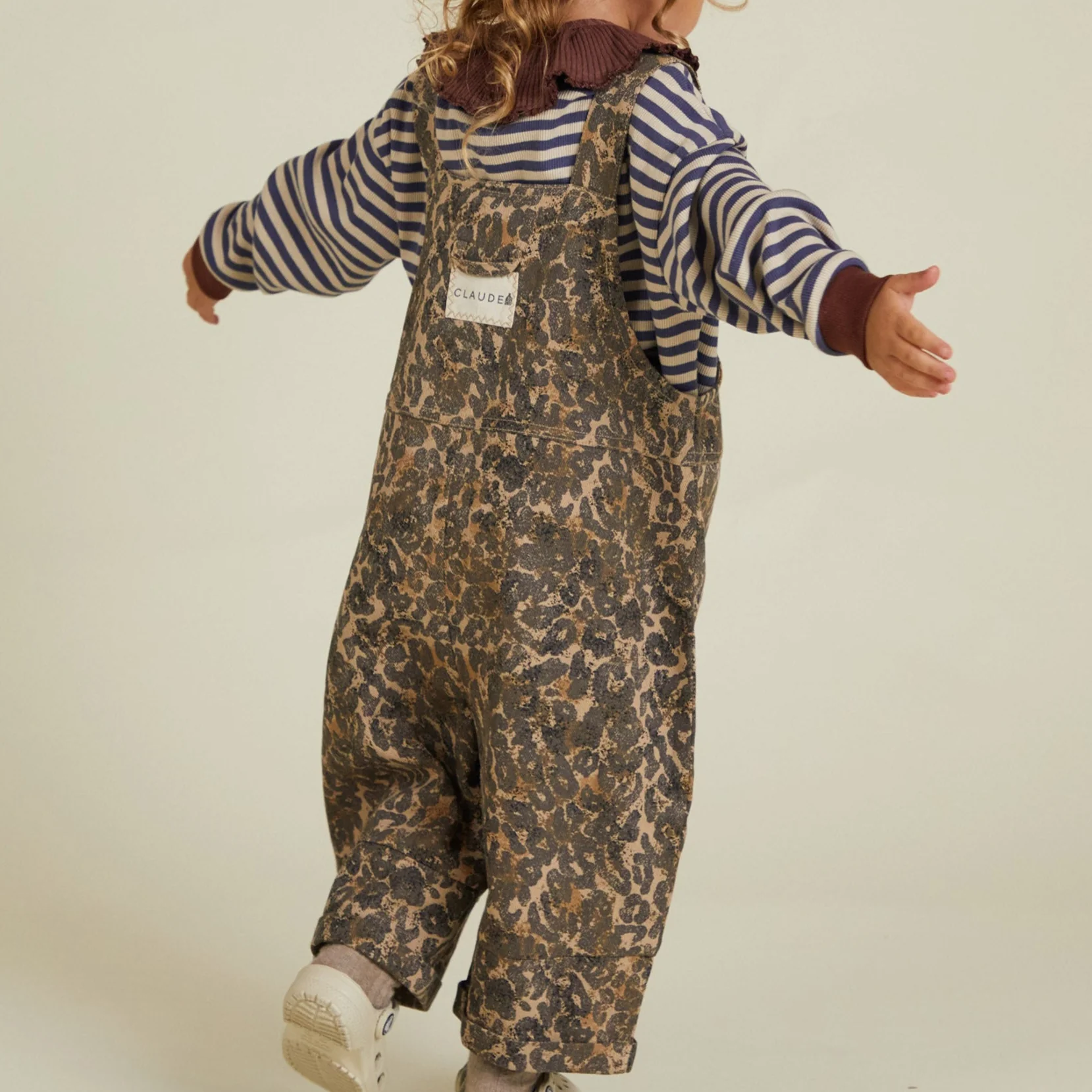 Blythe Leopard Print Cotton Dungarees - Image 5