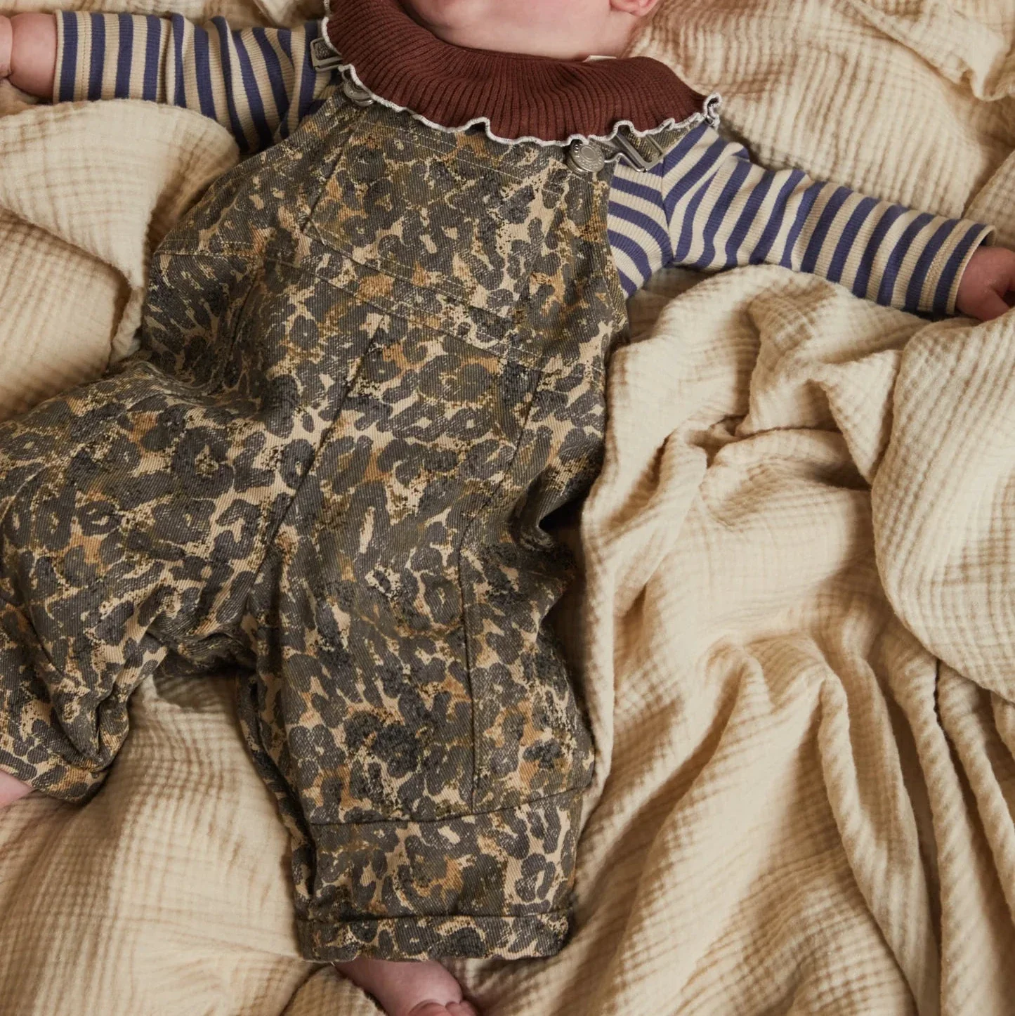 Blythe Leopard Print Cotton Dungarees - Image 9