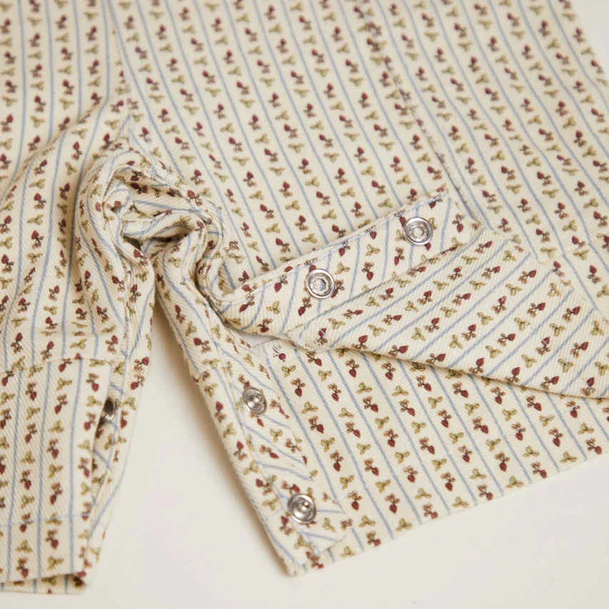 Blythe Radish Print Stripe Cotton Dungarees - Image 9