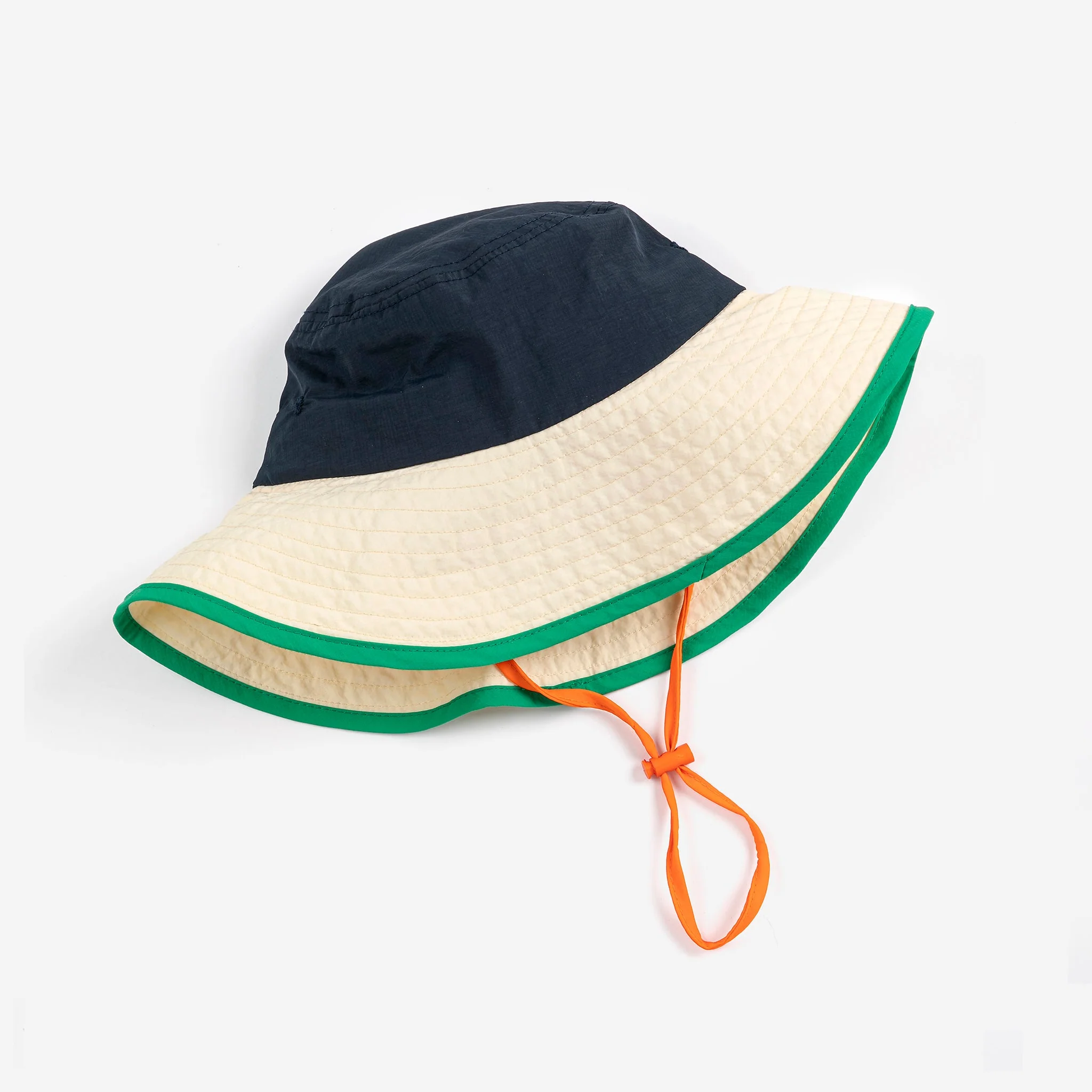 Bobo Choses Block Colour Bucket Hat (Navy Blue) - Image 3