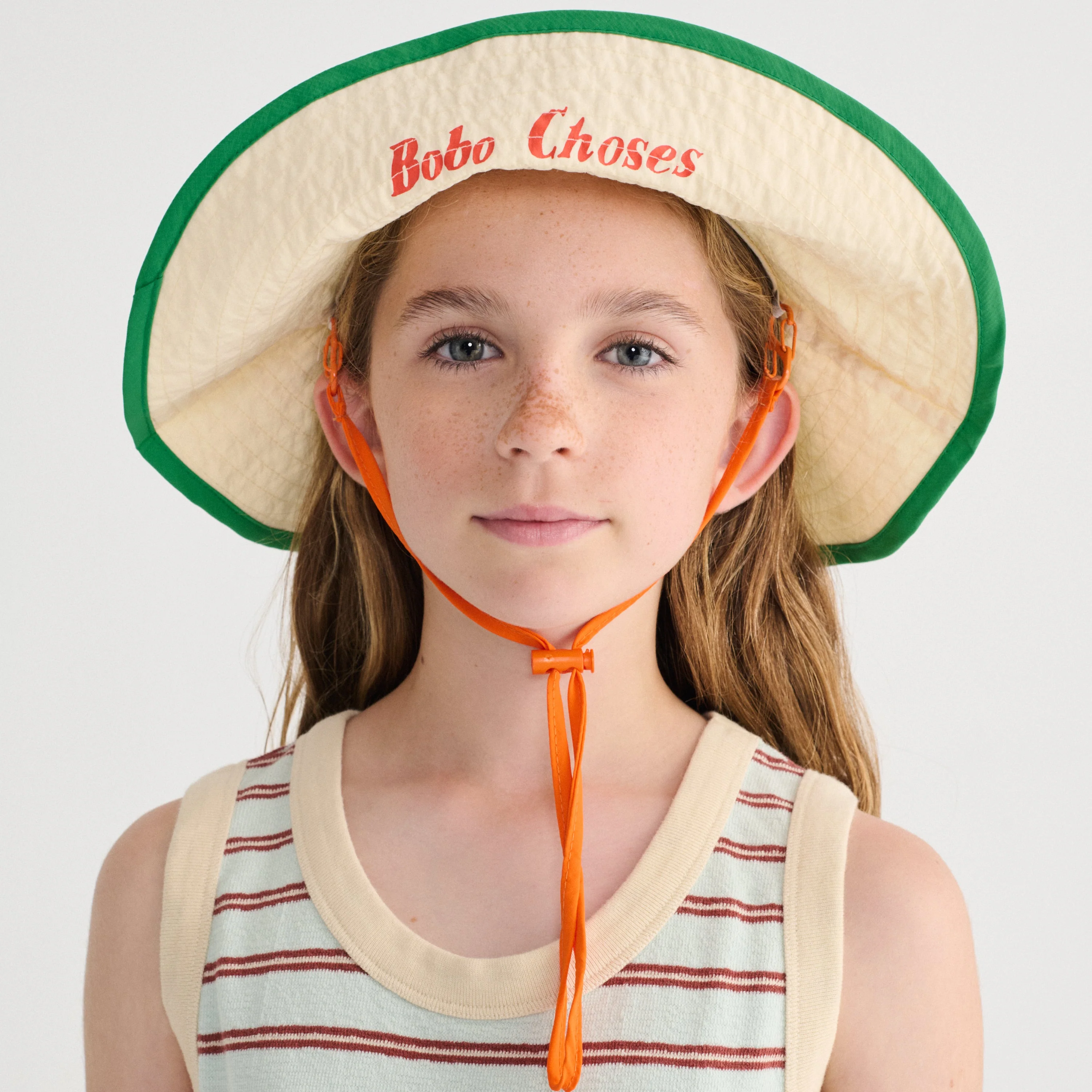 Bobo Choses Block Colour Bucket Hat (Navy Blue) - Image 5