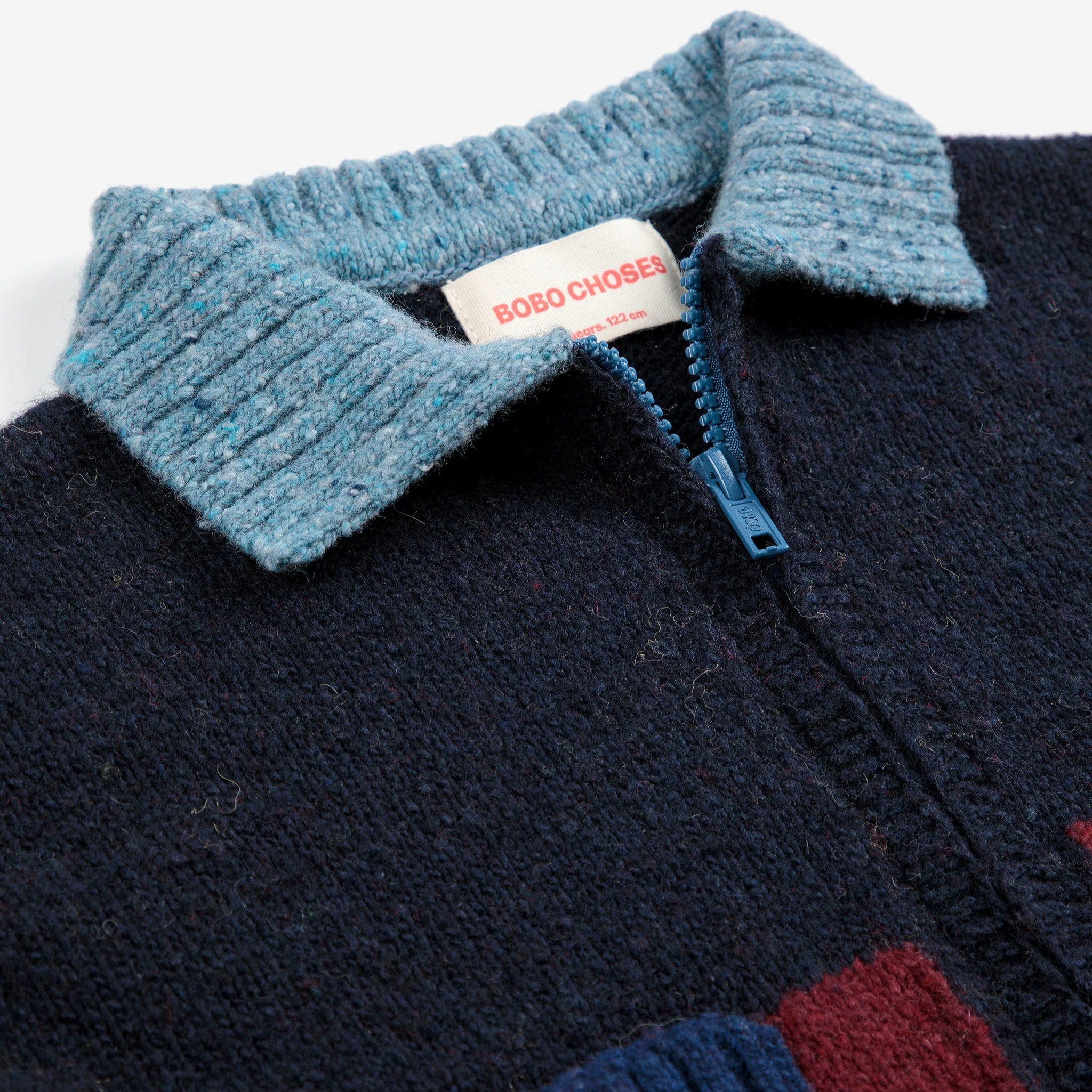 Bobo Choses Colour Block Collar Knit Cardigan - Image 6