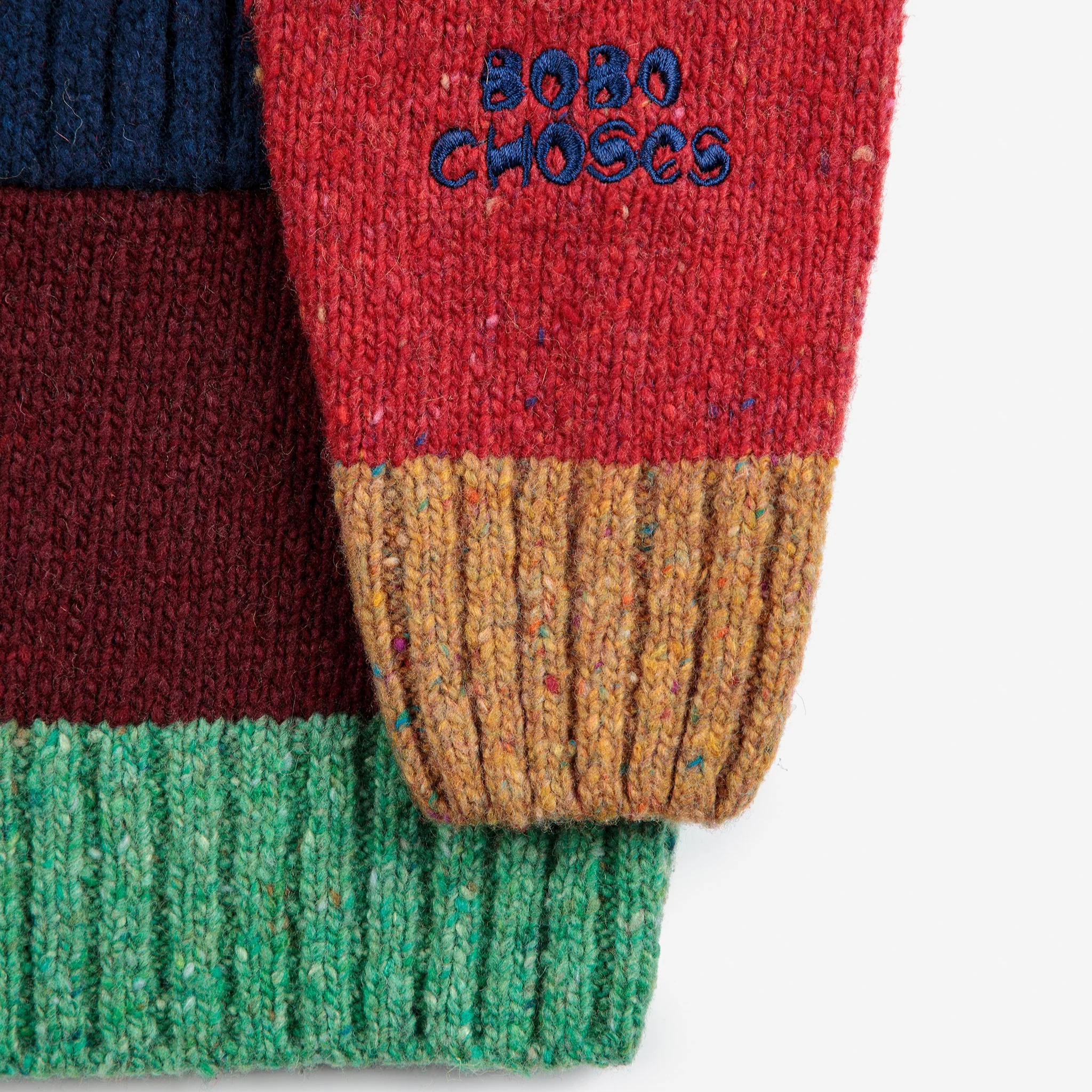 Bobo Choses Colour Block Collar Knit Cardigan - Image 8