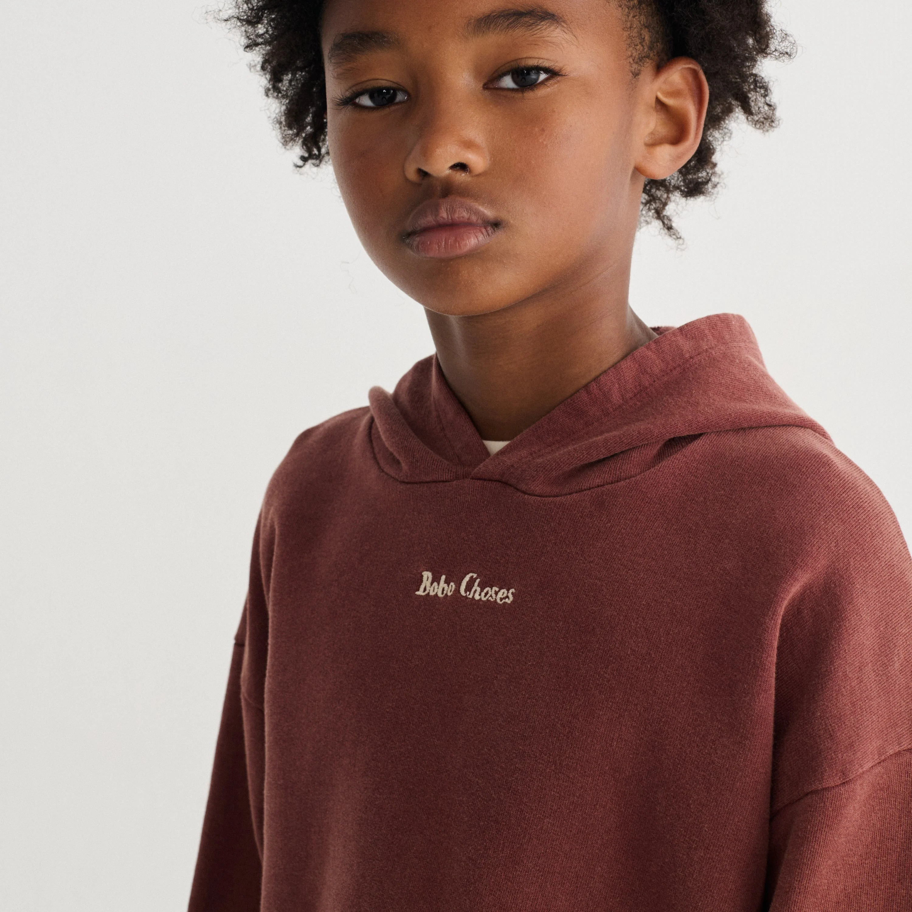 Bobo Choses Cotton Hoodie (Brown) - Image 2