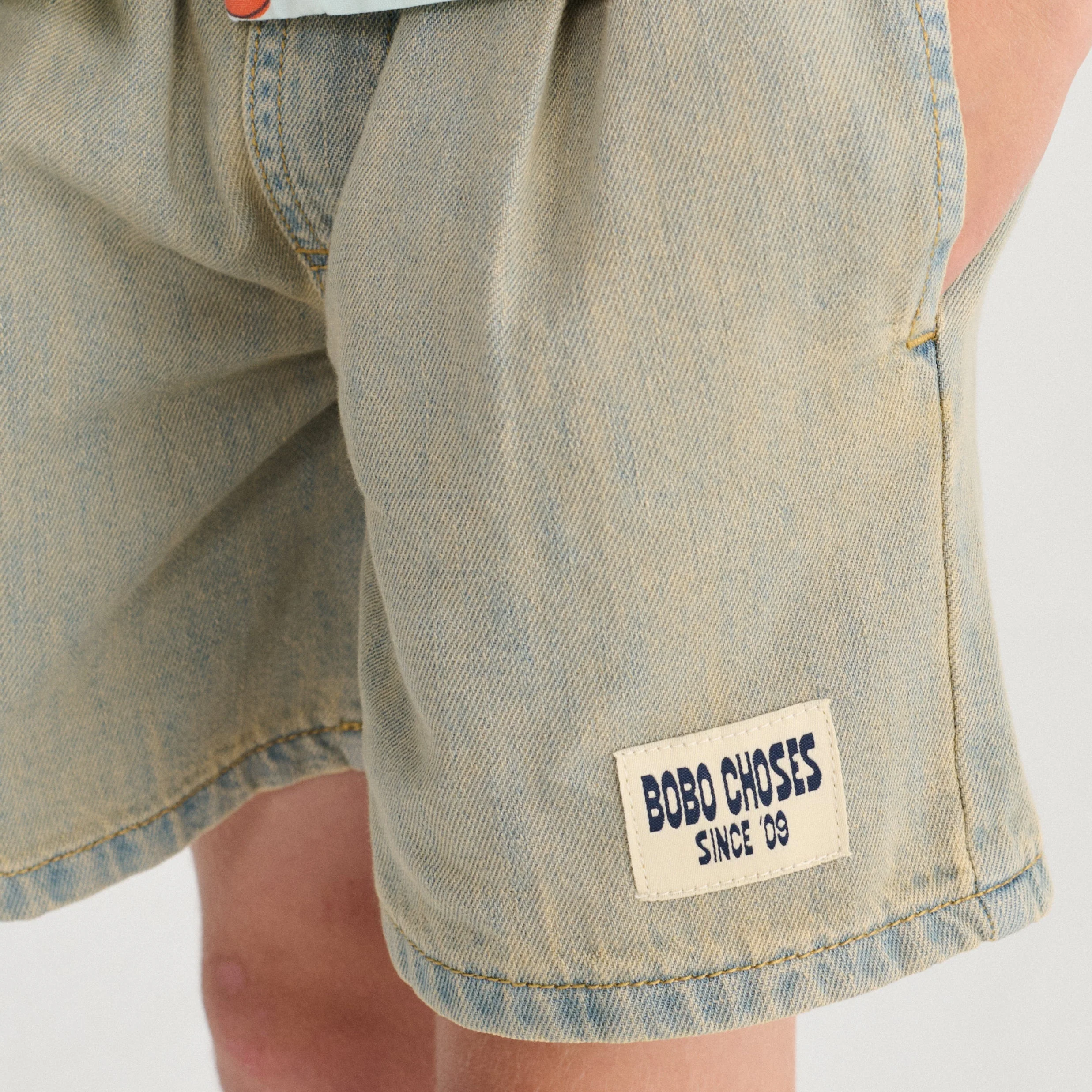Bobo Choses Since 09 Denim Bermuda Shorts (Prussian Blue) - Image 2