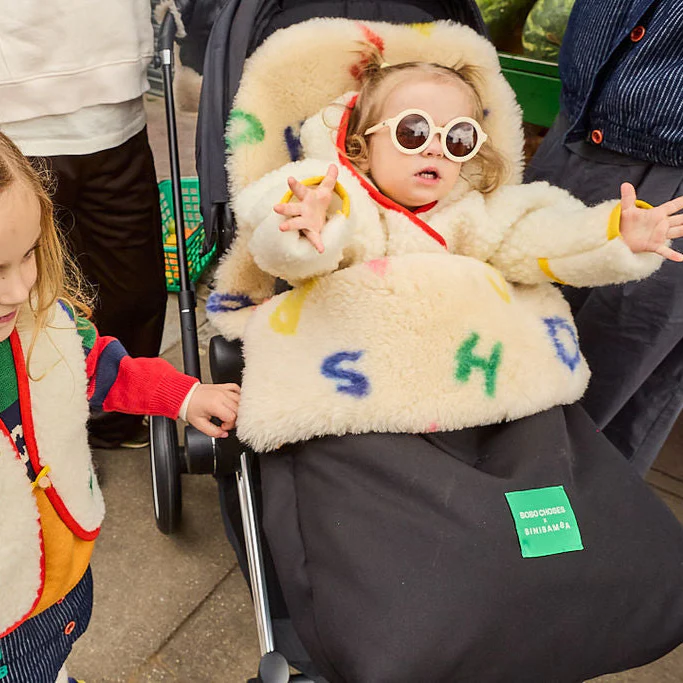 Bobo Letterland Sheepskin Puffmuff - Image 6