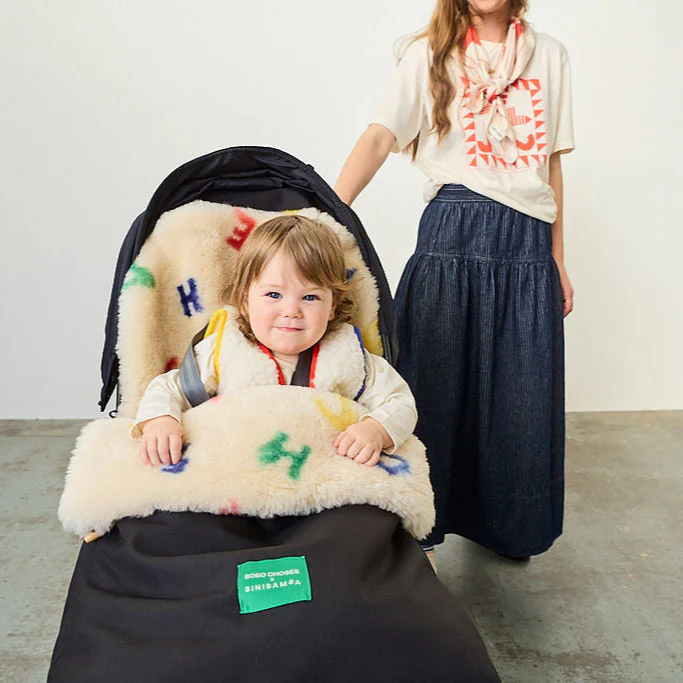 Bobo Letterland Sheepskin Puffmuff - Image 8