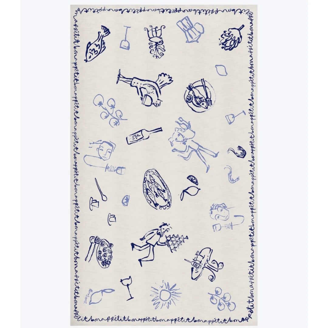 Bon Appétit Linen Tablecloth - Image 3