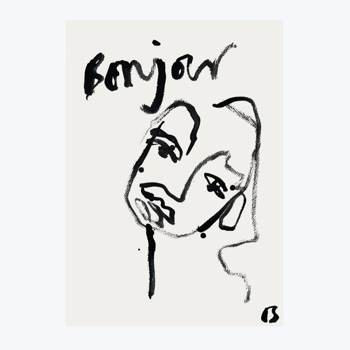 Bonjour Art Print - Image 3