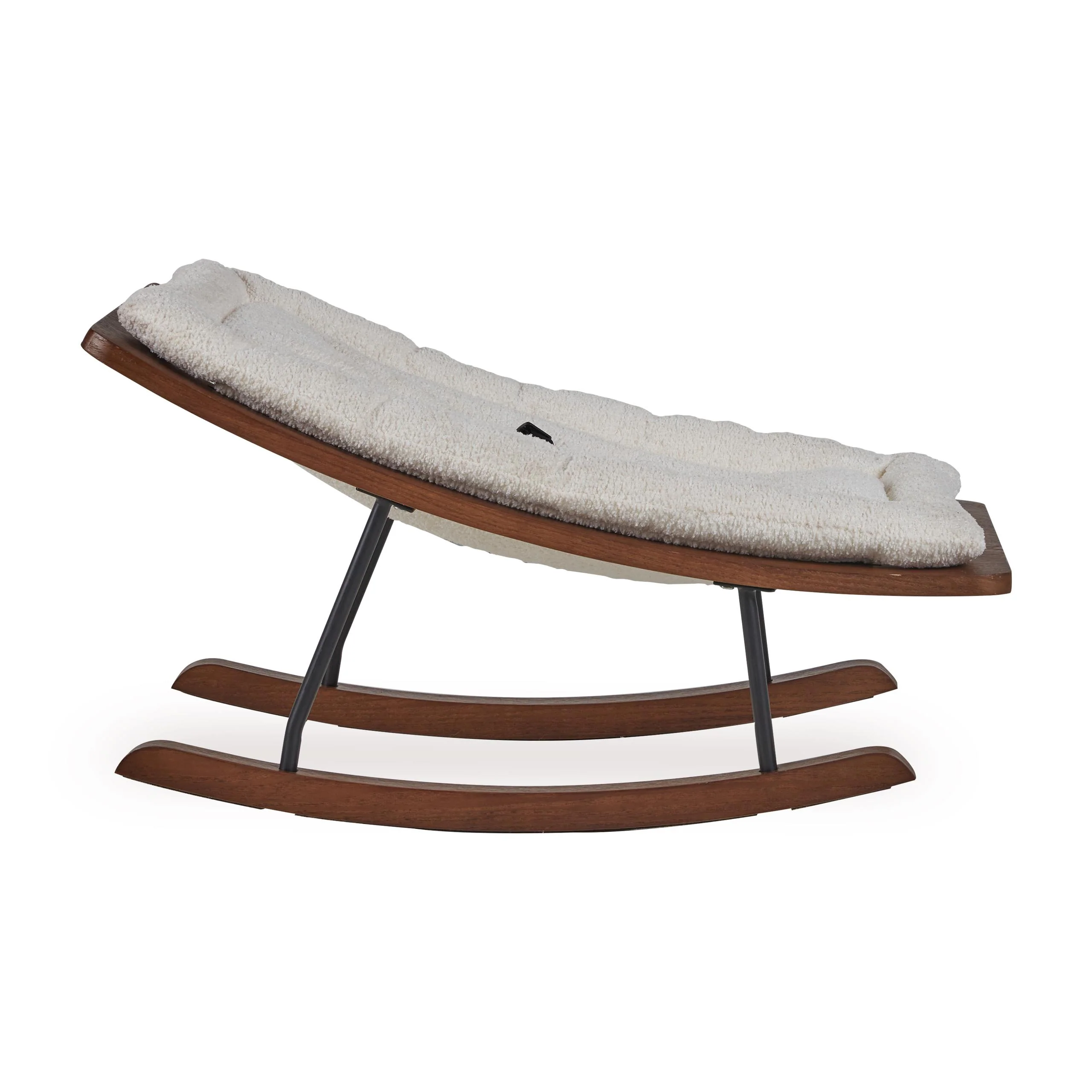 Boucle Cream Rocking Baby Bouncer - Image 4