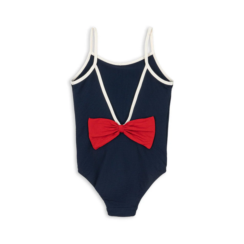 Bowie V-Shaped Bow Back Swimsuit (Navy Blazer) - Image 6