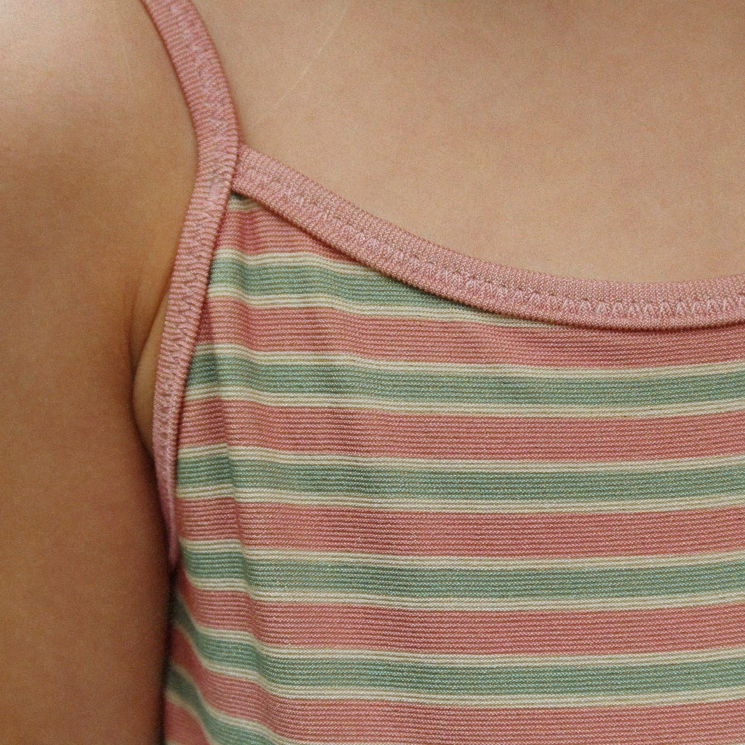 Bowwow Striped V-Shaped Bow Back Swimsuit (Blush Stripe) - Image 4