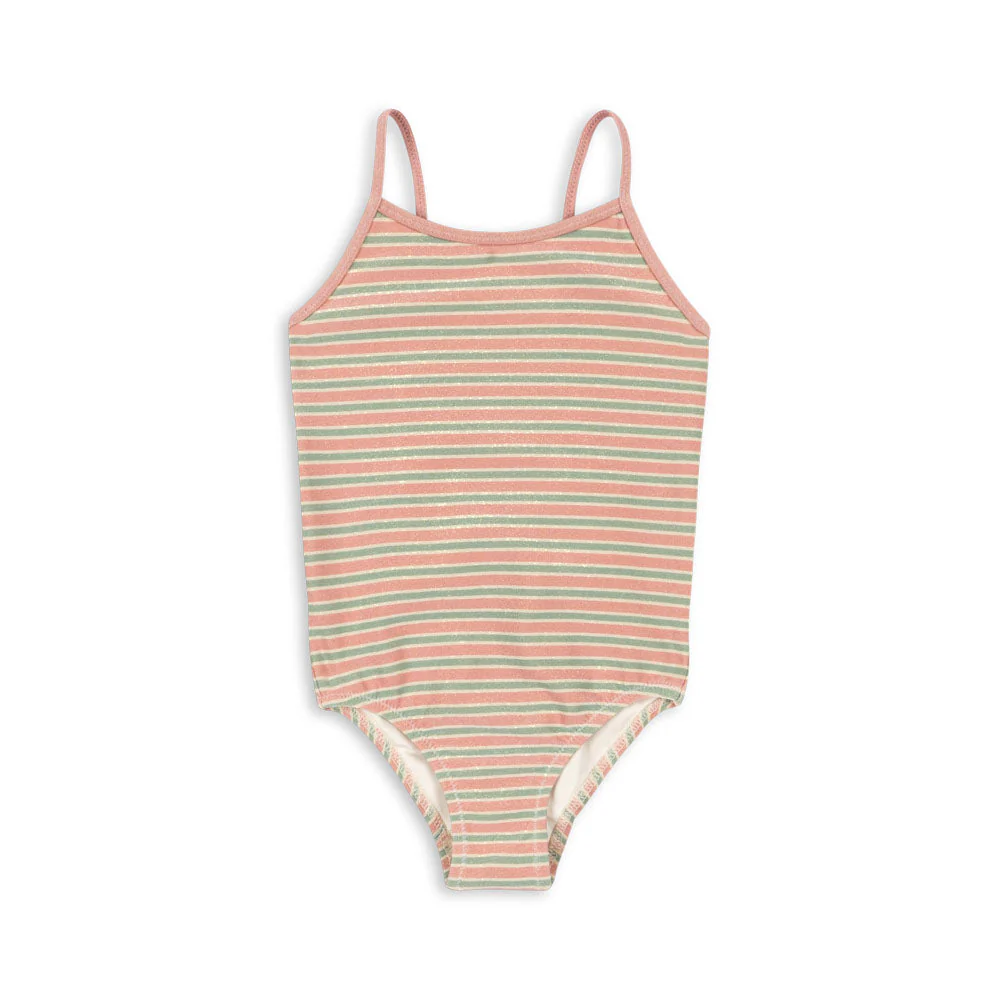 Bowwow Striped V-Shaped Bow Back Swimsuit (Blush Stripe) - Image 6