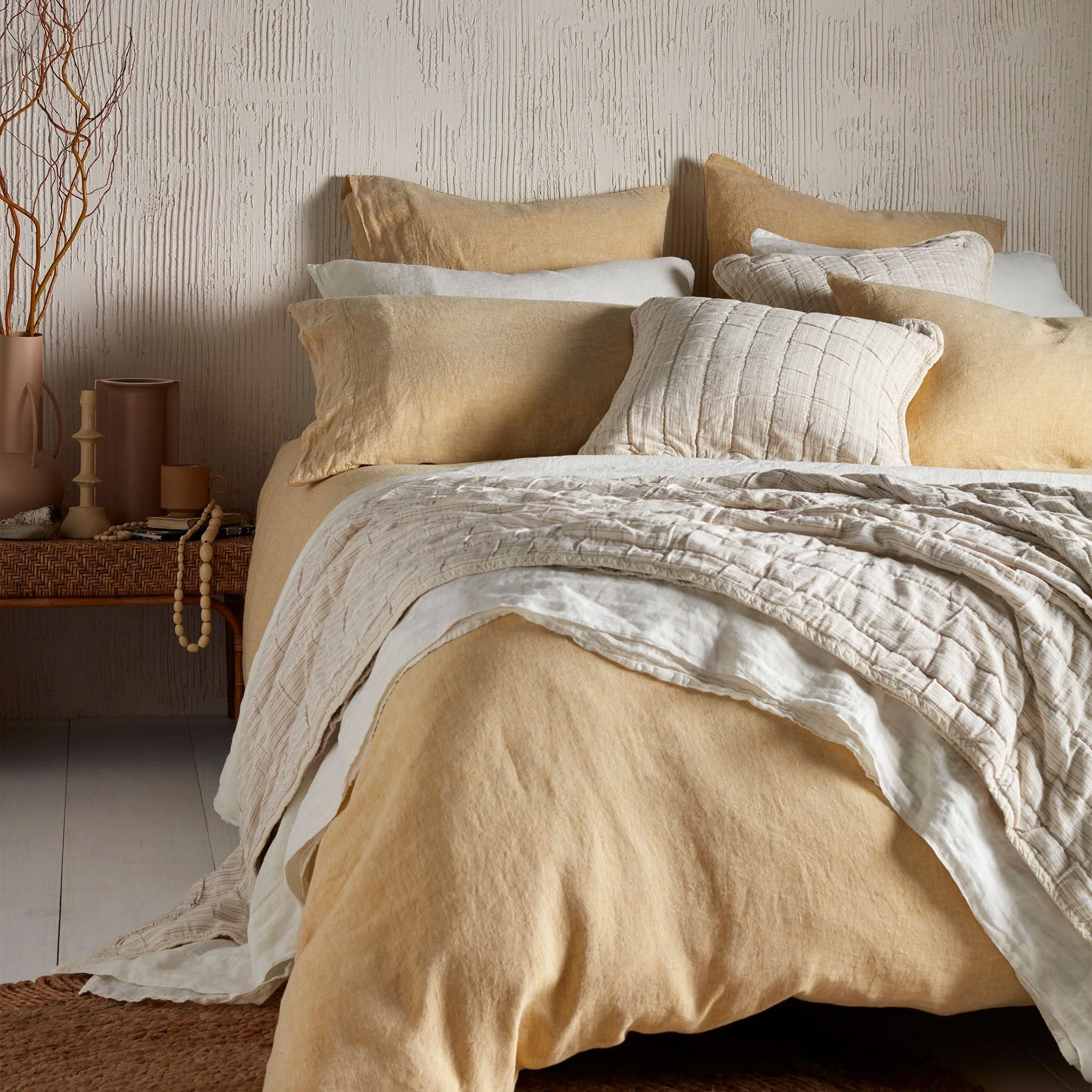 Buttercup Pure Linen Duvet Cover - Image 3