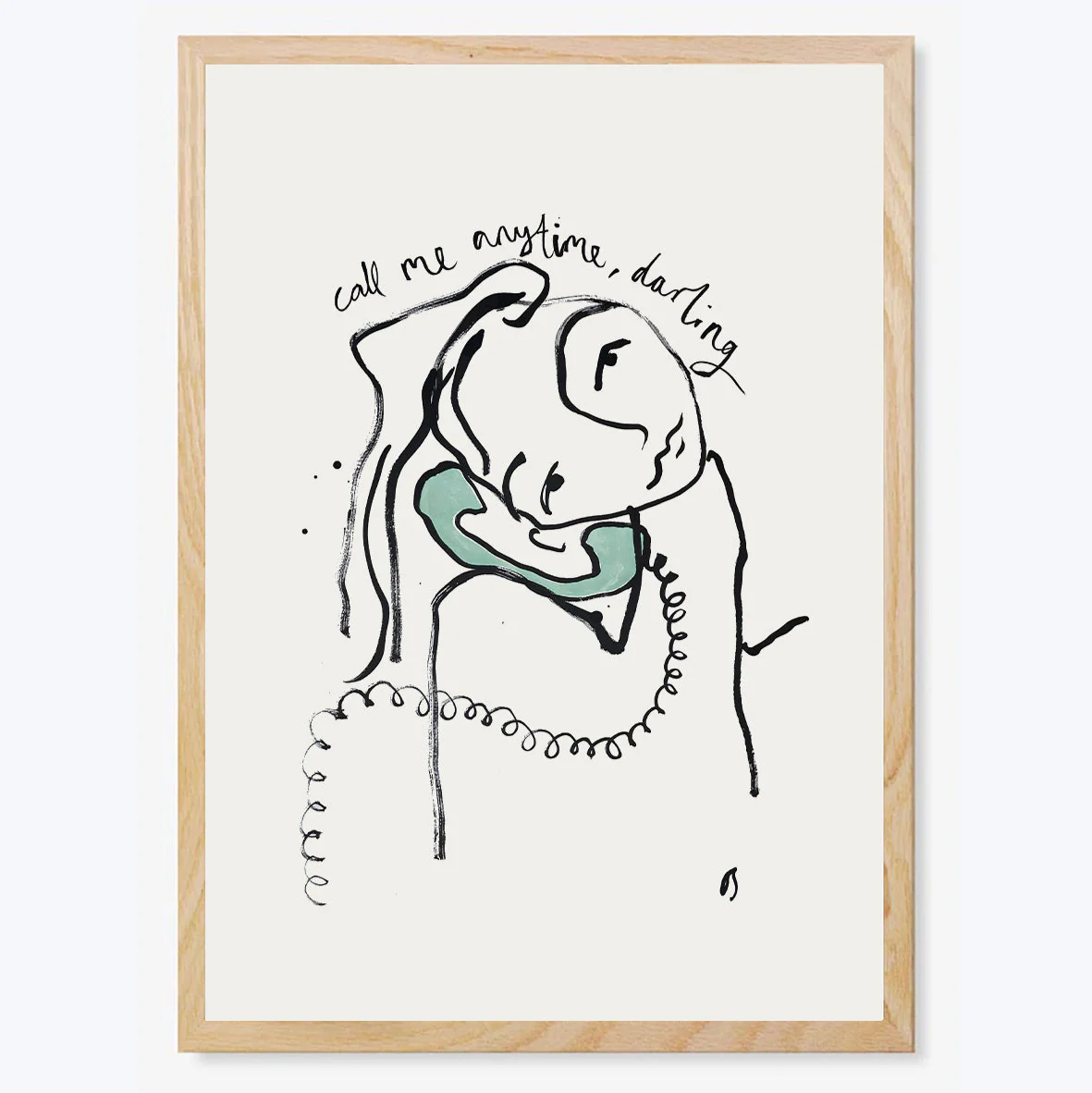 Call Me Anytime, Darling Art Print - Image 2