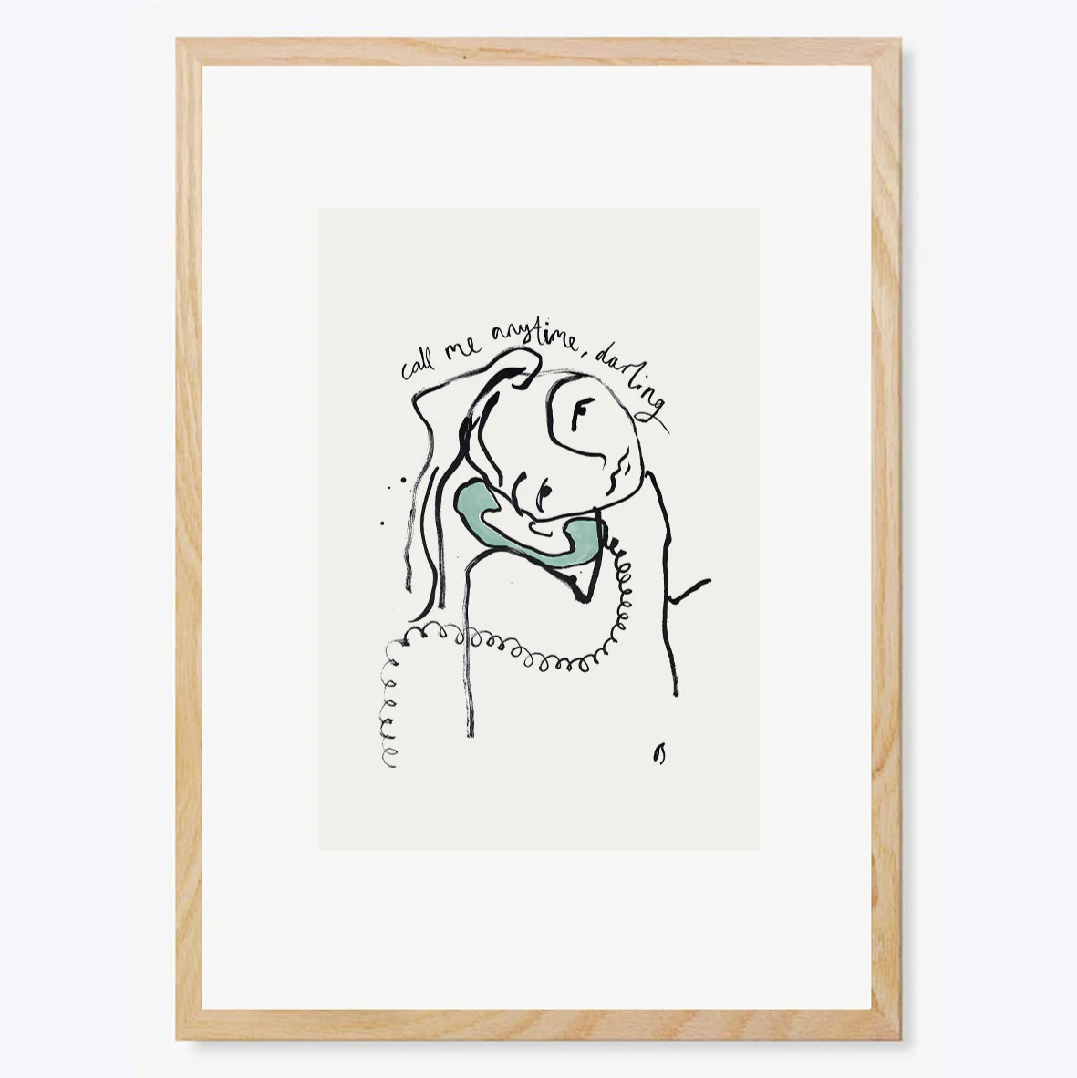 Call Me Anytime, Darling Art Print - Image 3