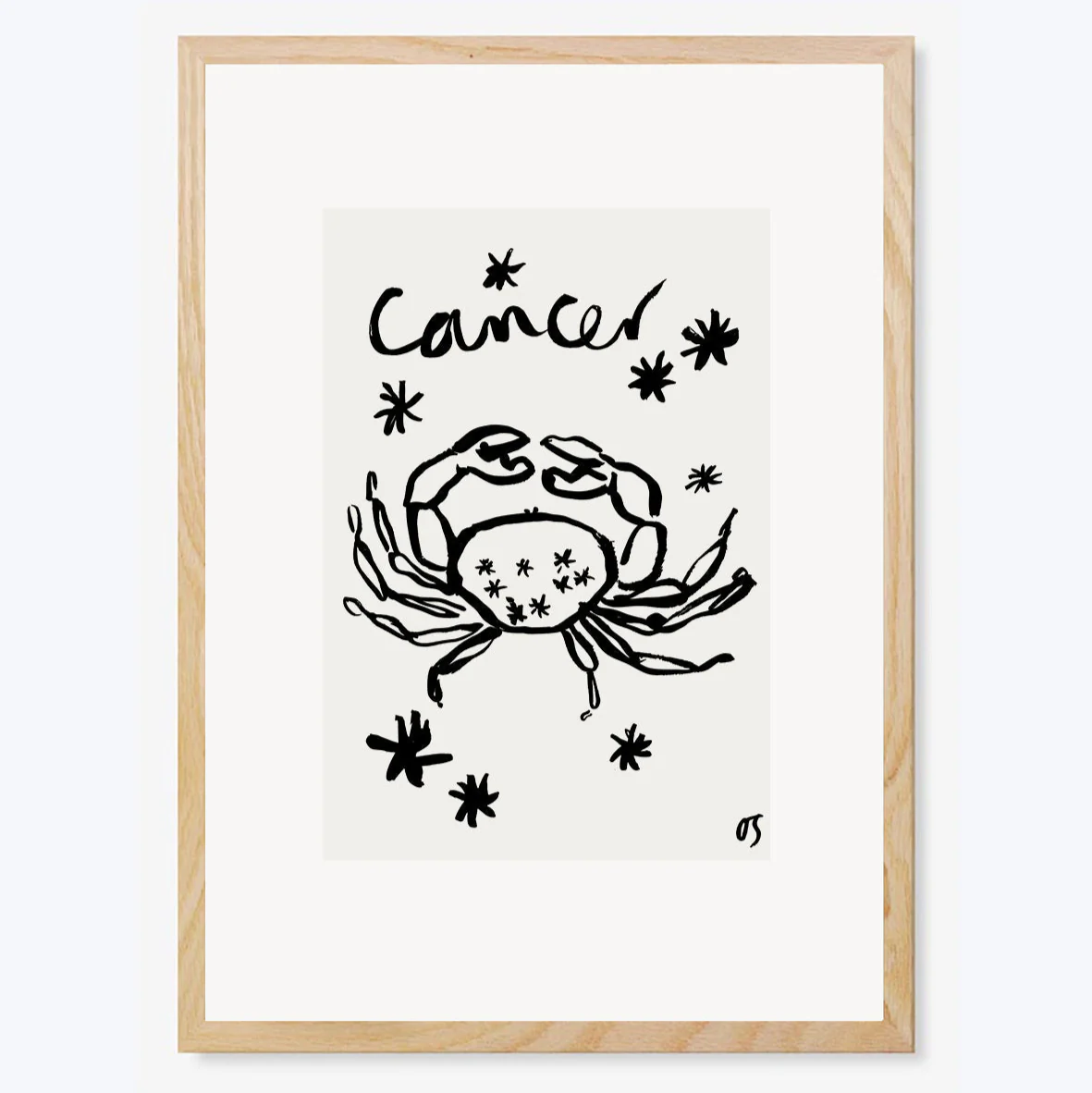 Cancer Star Sign Art Print - Image 2
