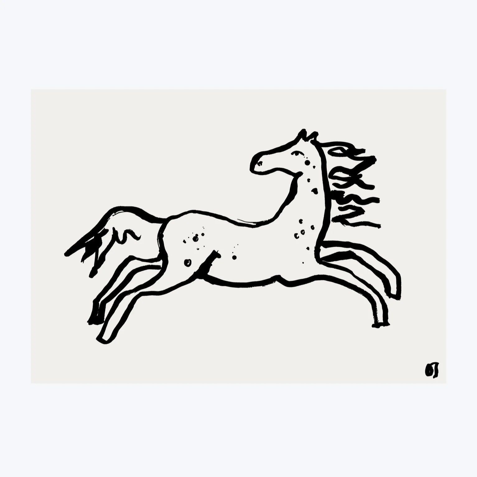 Canter Horse Art Print - Image 3