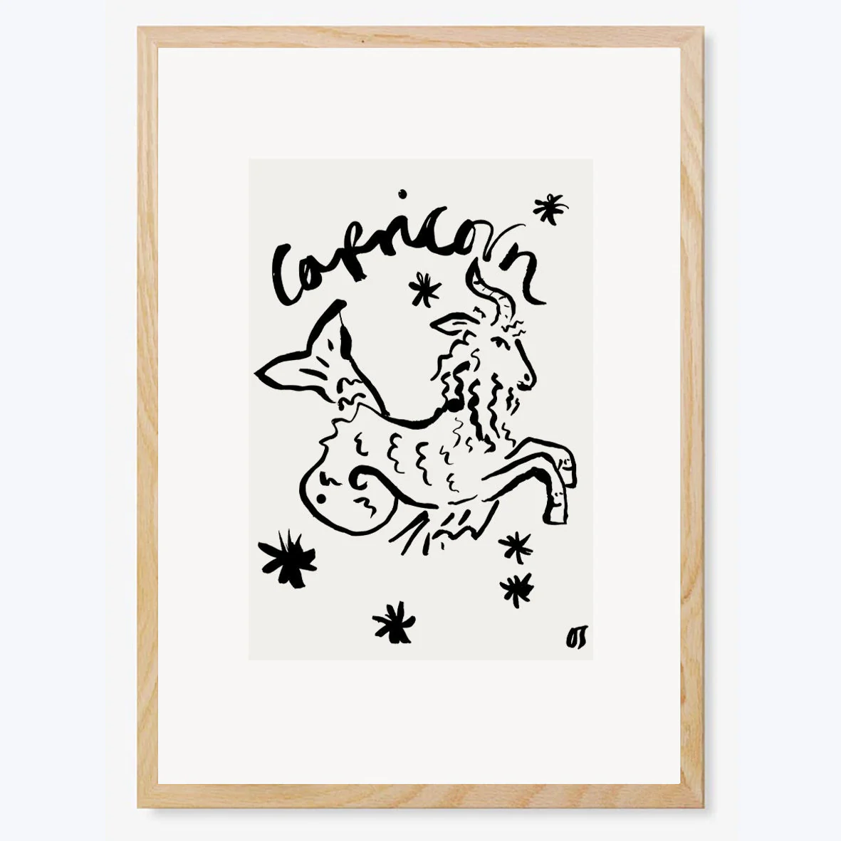 Capricorn Star Sign Art Print - Image 2