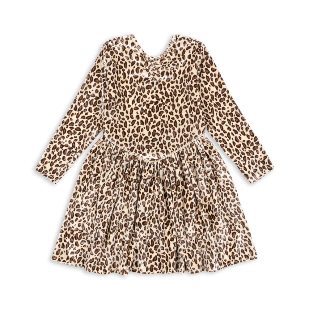 Carlito Leopard Print Velvet Dress - Image 2