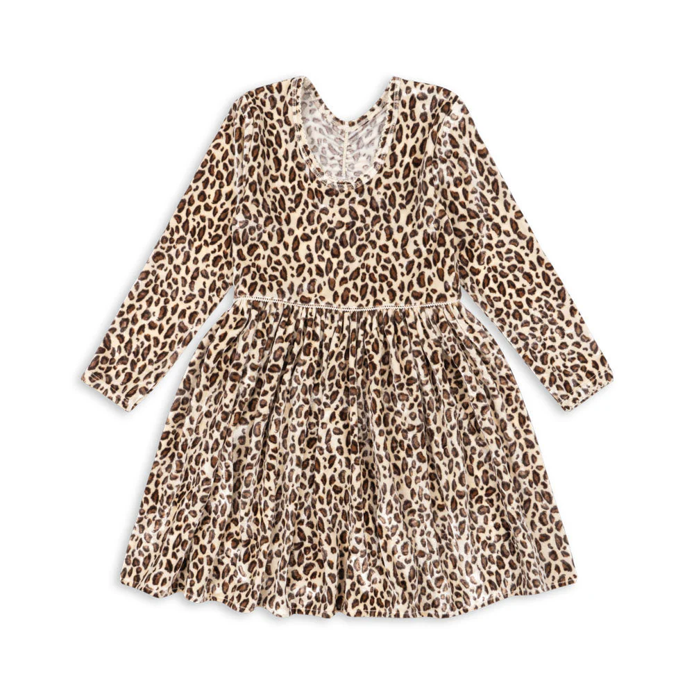 Carlito Leopard Print Velvet Dress - Image 5