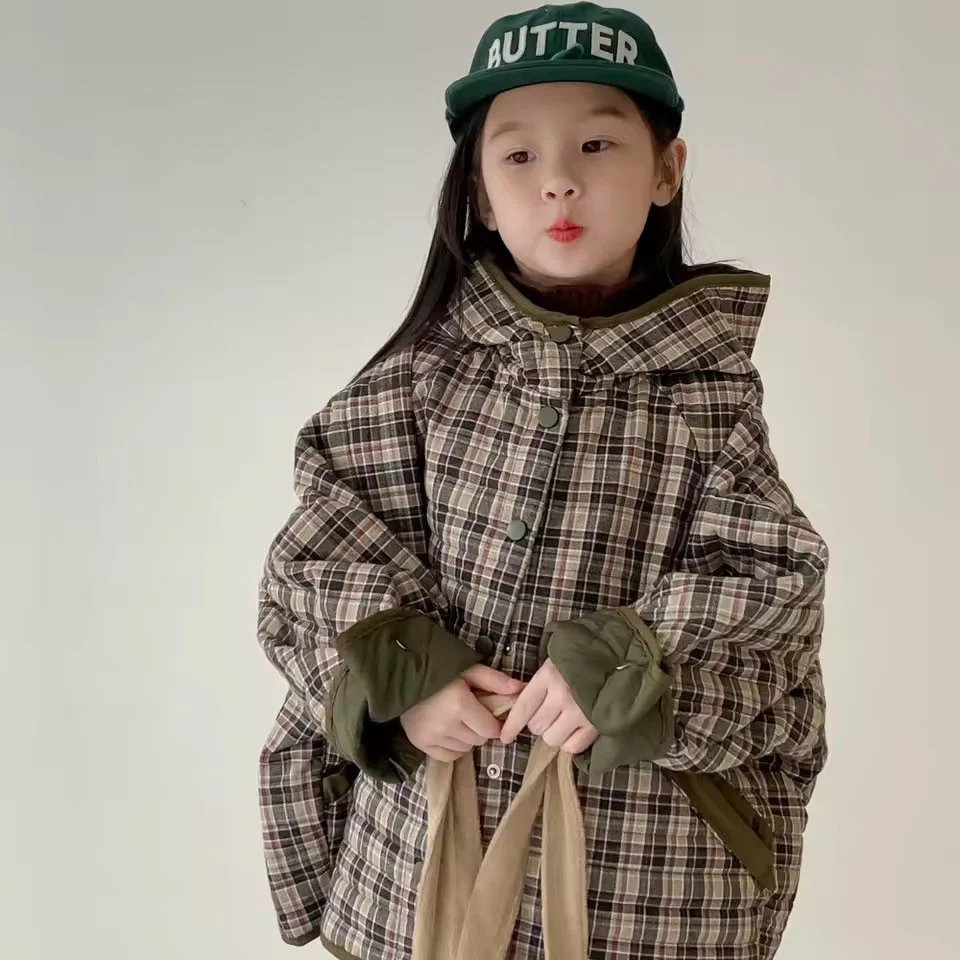 Charl Check Hooded Padded Coat - Image 2