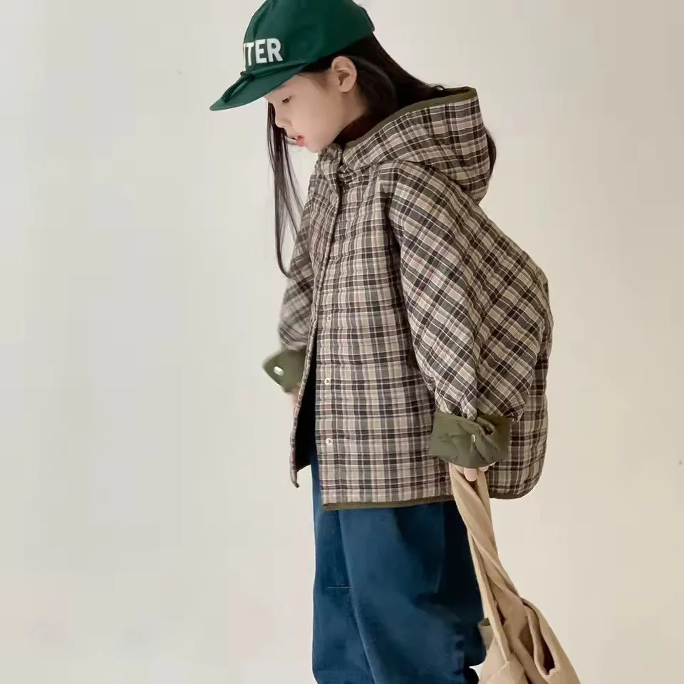 Charl Check Hooded Padded Coat - Image 3