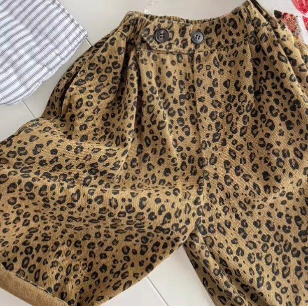 Cheetah Oversize Balloon Trousers (Natural Brown) - Image 3