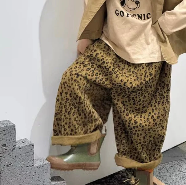 Cheetah Oversize Balloon Trousers (Natural Brown) - Image 4