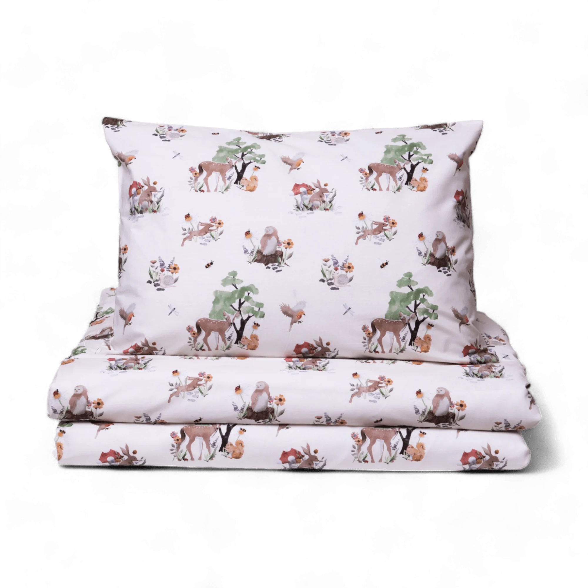 Meadow Scenes Reversible Cotton Duvet and Pillow Bedding Set - Image 3