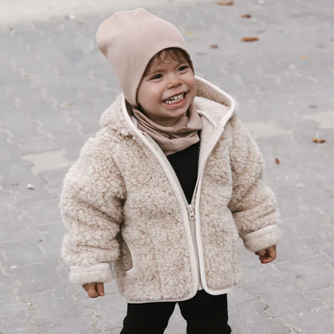 Ciara 100% Wool Hooded Coat (Biscuit) - Image 6