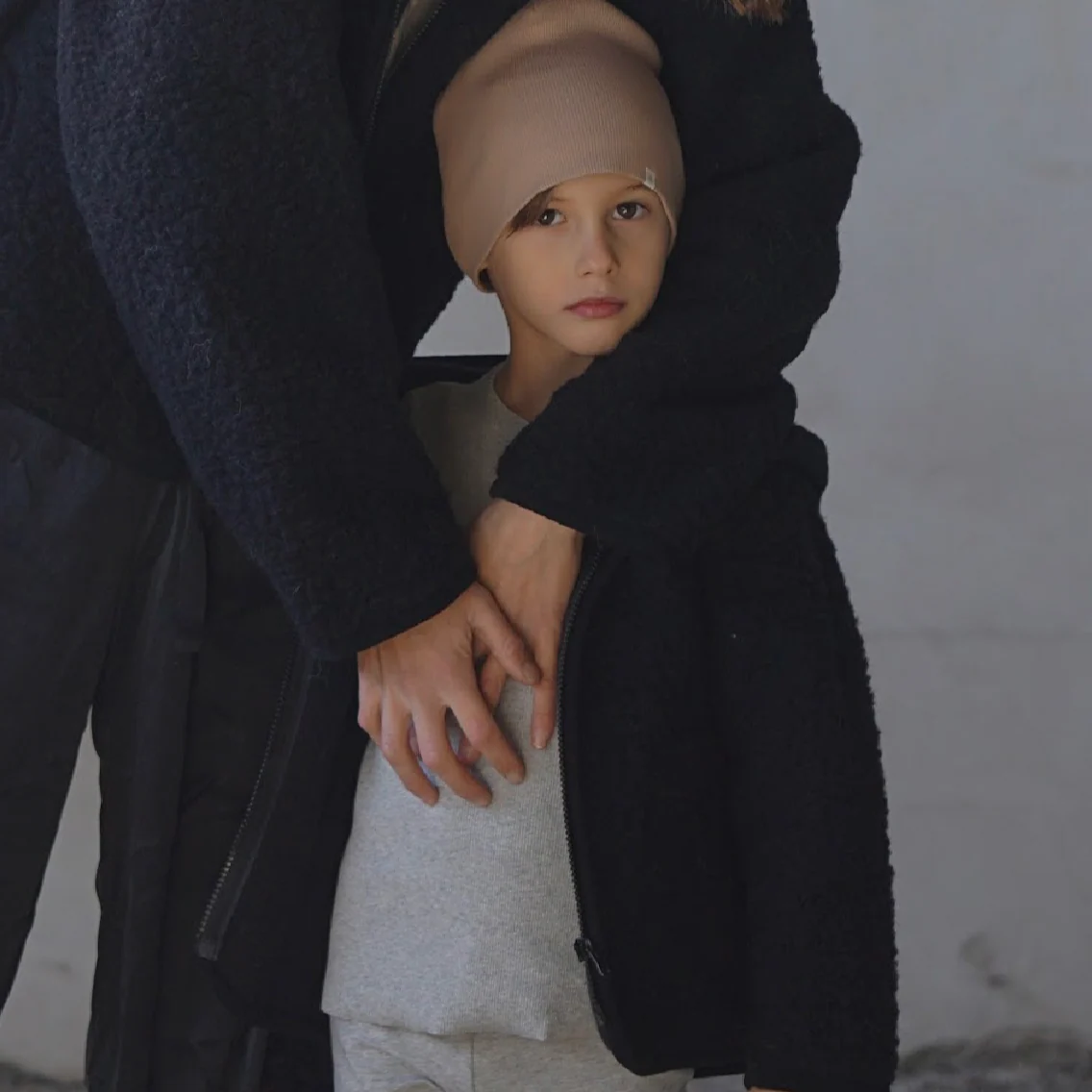 Ciara 100% Wool Hooded Coat (Black) - Image 3