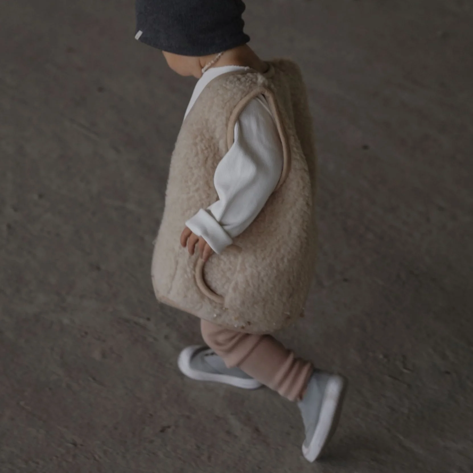 Clara 100% Wool Vest with Lining (Latte) - Image 4